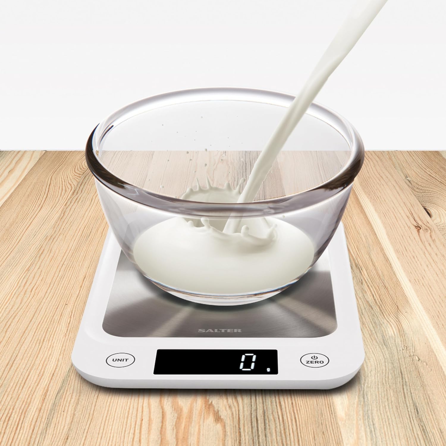 Buy Salter,Salter 1105 SSWHDR Stainless Steel Electronic Kitchen Scale – 5kg Capacity, Slim Digital Design (White) - Gadcet UK | UK | London | Scotland | Wales| Near Me | Cheap | Pay In 3 | Weighing Scale